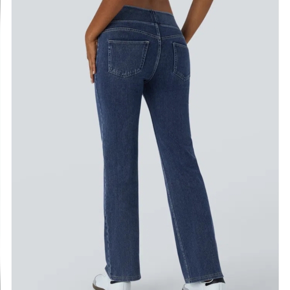 New Halara Flex Bootcut Denim XS, 0/2/4 Baby Flare Pocket Jeans, Cotton Jeggings - Picture 12 of 15